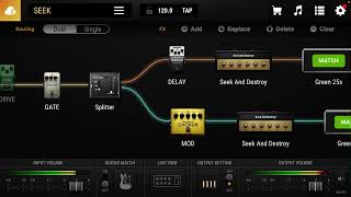 Metallica SEEK amp DESTROY guitar tone demo using Bias FX 2 mobile work in progress [upl. by Ranger]