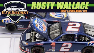 2002 amp 2003 Rusty Wallace Miller Lite Diecast Review [upl. by Arabrab]