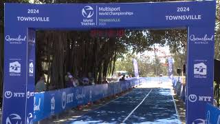 Townsville  Cross Duathlon World Championships Finish Line cam [upl. by Terbecki952]