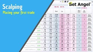 Using Bet Angel  One click screen  Placing your first trade [upl. by Oirrad849]