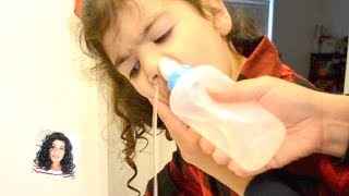 Nasal Lavage  How to use nasal Lavage on Kids  Clear Stuffy Nose [upl. by Noach]