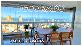 Apartamento alto padrão em Praia Grande Guilhermina  3 Suítes l 3 Vagas JonatasPiresCorretor [upl. by Jere]