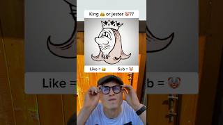 King 👑 or jester 🤡 thoughts viral shorts illusion survey question [upl. by Kyred]