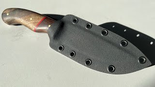 How to Make a Kydex Knife Sheath with Custom Belt Loop AMSR [upl. by Roel]