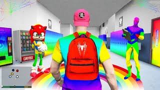 iCrimax auf der REGENBOGEN HELDEN SCHULE in GTA 5 RP [upl. by Dorie]