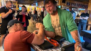 Devon Larratt vs John Brzenk armwrestling East West Finals VIRGINIA devonlarratt johnbrzenk 1v1 [upl. by Asilaj626]