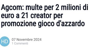 MULTATI 21 CANALI DALL AGCOM PER 2 MILIONI DI EURO [upl. by Aip]