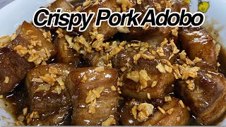 Crispy Pork Adobo food Adobo delicious [upl. by Berny]