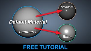 How to Change the Default Material in Maya [upl. by Nwahsad212]