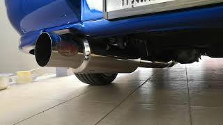 Kakimoto Hyper Full Mega N1 inner silencer exhaust on Subaru Impreza EJ20 sound [upl. by Drawd]