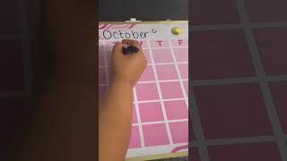 Let’s change the calendar to October 🎃💀👻mom spooky calendar viralvideo [upl. by Nivk]