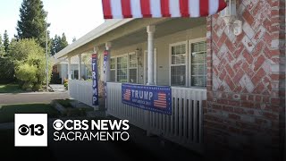 Lodi homeowner removes 2 of 3 Trump signs after HOA flags violation [upl. by Haleemaj]