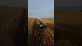 Class 43 leaving Usan with 2 tone 290924 trainspotteruk railway trainspotting scotrail [upl. by Leirbma413]