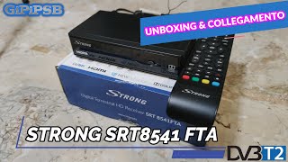 Decoder Digitale Terrestre STRONG SRT8541 FTA  Nuovo DVBT2 Unboxing e Collegamento [upl. by Halverson220]