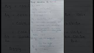 derivative of trigonometric functions proofshorts [upl. by Pratte679]