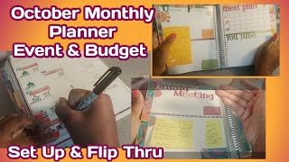 📑October 2024 Planner 🎉 Set Up amp Budget Flip Thru AllThingsPlanned erincondrendesign [upl. by Tiena291]