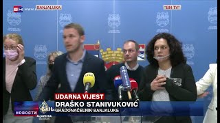 Zemljotres prekinuo press konferenciju gradonačelnika Banje Luke [upl. by Robi]