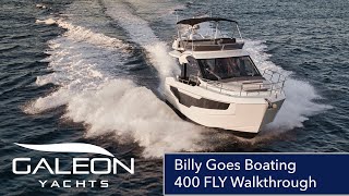 Spacious Galeon 400 Fly Ft Lauderdale Boat Show 2023 for Silver Seas Yachts Seattle [upl. by Isolt]