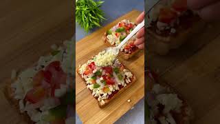 Bread Pizza recipe  Indian style pizza  Flavours Of Food [upl. by Valeta]