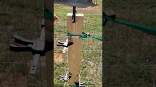 Tightening Welded Wire Fence Hack [upl. by Atiuqaj]