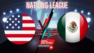 ESTADOS UNIDOS VS MÉXICO SEMIFINALES Usa vs México nations league [upl. by Pomfrey]