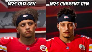 Madden 25 Current Gen vs Old Gen Side by Side [upl. by Siletotsira]