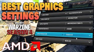 Best AMD Radeon Graphic Settings For Warzone Season 4 MAX FPS amp Visibility [upl. by Atibat734]