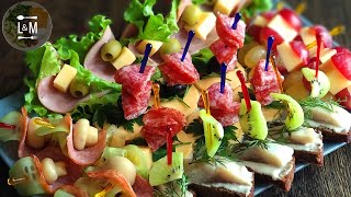 Canapes  Party Appetizers Finger Food Love Meal [upl. by Krueger17]