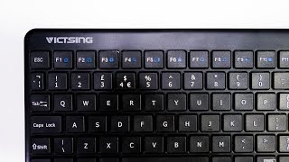 Victsing Wireless Keyboard w Trackpad REVIEW  UNDER 25 BUDGET [upl. by Conrad166]