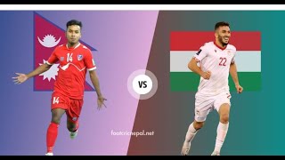 Nepal vs Tajikistan live football  Fifa Tri National Series 2024 [upl. by Ahsillek]