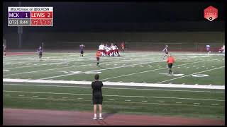 Lewis Mens Soccer vs McKendree W 21 2 OT  091721 [upl. by Yerhcaz]