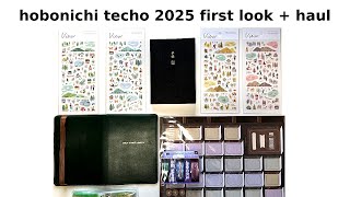 Hobonichi Techo 2025 Planner First LOOK  Stationery Haul [upl. by Eidoow]