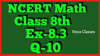 Q 10Ex 83Comparing QuantitiesNCERT Maths Class 8thChapter8 [upl. by Einnil]