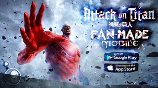 NEW Attack On Titan Game on Mobile 2022 Download Now and Gameplay 🔥🔥 [upl. by Elokkin]