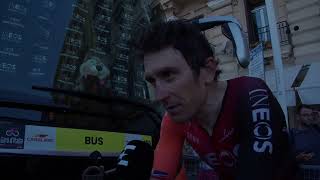 Geraint Thomas  Interview at the finish  Stage 9  Giro dItalia 2024 [upl. by Chloette]