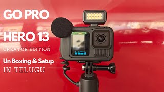 GoPro Hero 13 Black  Unboxing and Setup in Telugu  TheComradesDen [upl. by Gerfen]