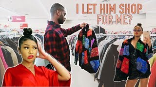 BOYFRIEND SHOPS FOR GIRLFRIEND ♡ THRIFT SHOPPING [upl. by Ydnyl232]