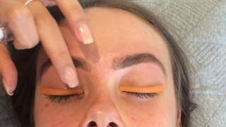 Lash Lift and Eye Brow Shape W Lauren Danielle  MESCIA TWINS [upl. by Yenetruoc]