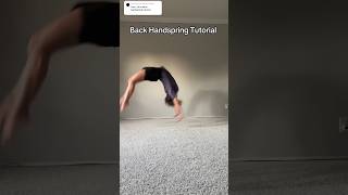 Back Handspring Tutorial 🌟 [upl. by Solberg]