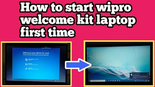 How to start wipro laptop first time  How to setup wipro welcome kit laptop  laptopsetup wipro [upl. by Arriec32]