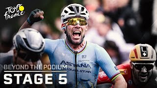 Mark Cavendish makes history on Tour de France Stage 5  Beyond the Podium  NBC Sports [upl. by Vachill996]