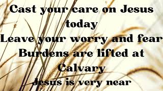 BURDENS ARE LIFTED AT CALVARY Minus One with Lyrics [upl. by Sollows]