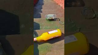 Breaking glass bottles Crushing Crunchy and Soft things shorts asmrsounds funnybreakandburn [upl. by Kennard]