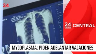 Piden adelantar vacaciones de verano por brote de Mycoplasma  24 Horas TVN Chile [upl. by Yeltrab]