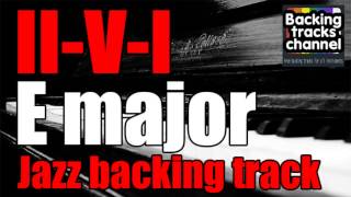 Backing Track  II V I  E major  Jazz Swing [upl. by Itra721]