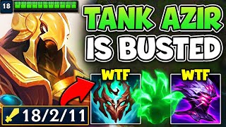 THIS NEW TANK AZIR BUILD IS TAKING OVER HIGH ELO WHY IS THIS SO BROKEN [upl. by Cheffetz518]