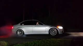 BMW E90 335i N54 BURNOUT  SOUND [upl. by Aeret]