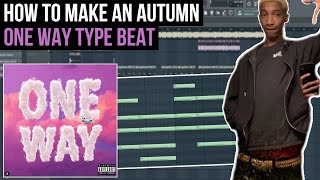 HOW TO MAKE AN AUTUMN TYPE BEAT one waywaste no time tutorial [upl. by Orgel988]