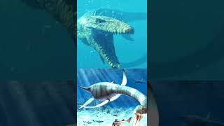 Mosasaurus VS MegalodonPlesiosaurusLivyathandinosaur megalodon shark jurassicworld [upl. by Craggy]