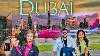 Dubai ke liye Sabse Cheap Flight Wizz Air Review  New Airline Journey Experience  UAE visa update [upl. by Alehs]